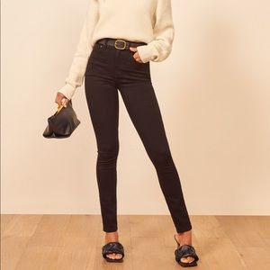 Reformation 🖤 Ultra High Rise Skinny Jeans, 23, black